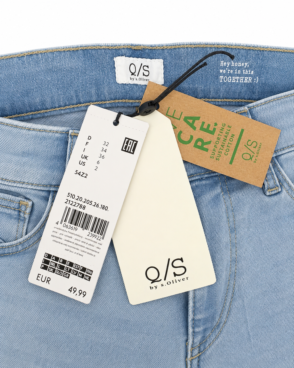Jeans damă Q/S by s.Oliver, albastru deschis