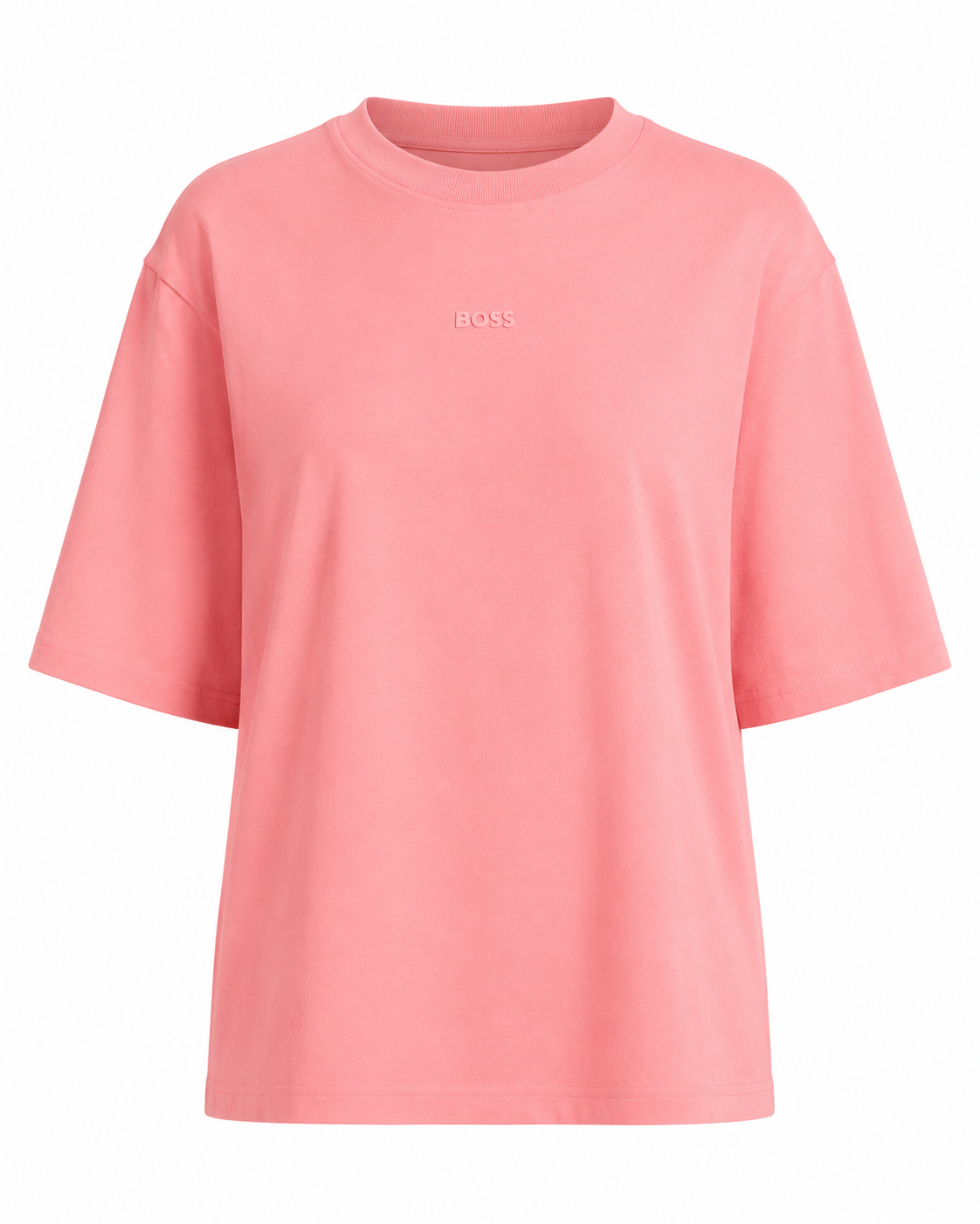 Tricou BOSS C_Enis_Small_Logo damă Oversized