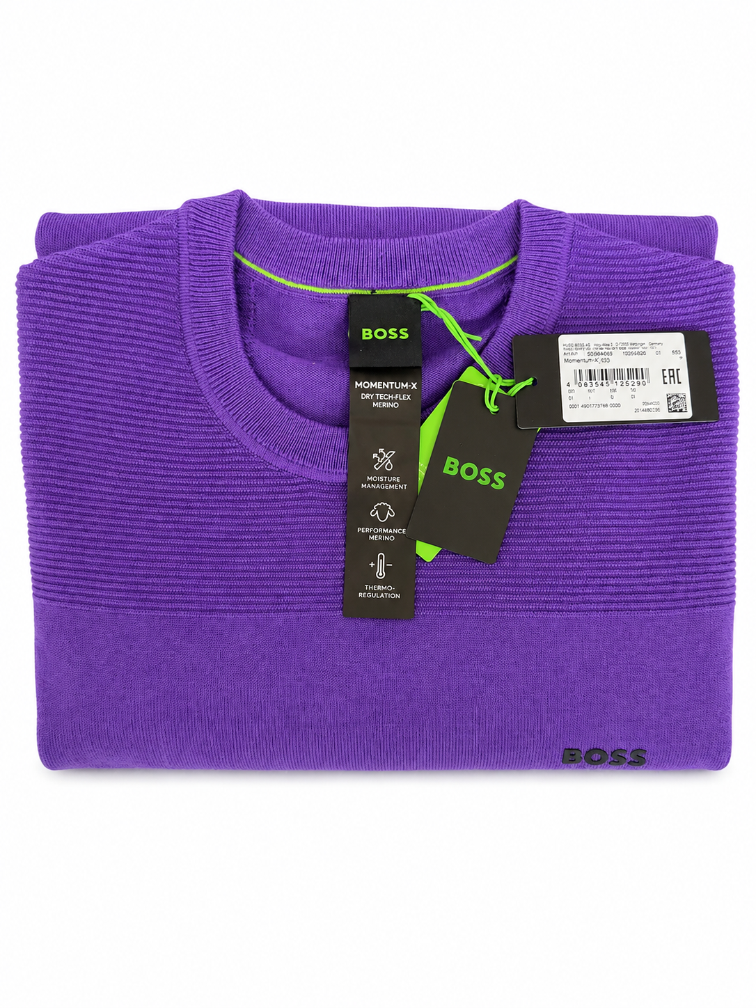 Pulover BOSS Green Momentum-X_CN bărbați, Merino Dry-Flex