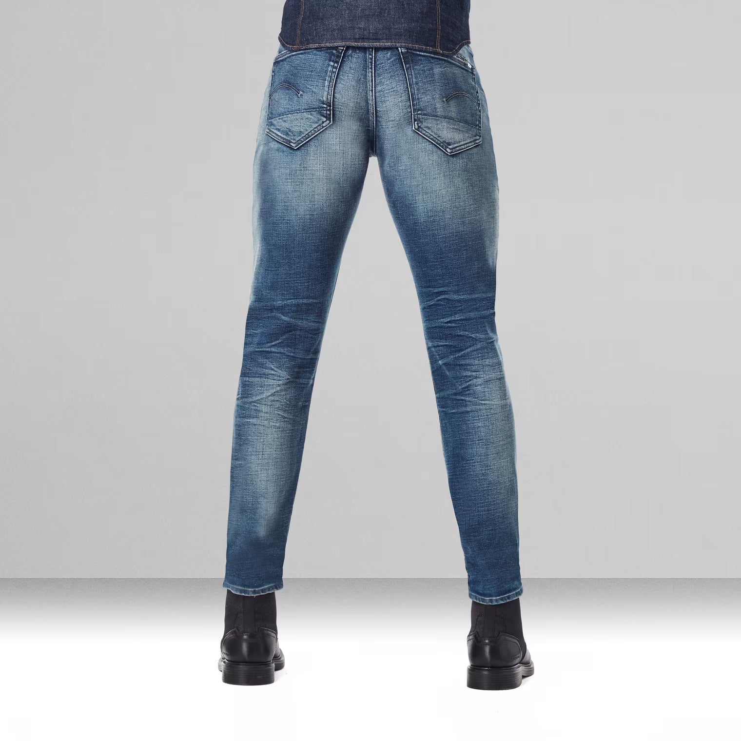 G-STAR RAW 3301 Slim Fit Jeans Bărbați W36/L32 – Faded Clear Sky Original