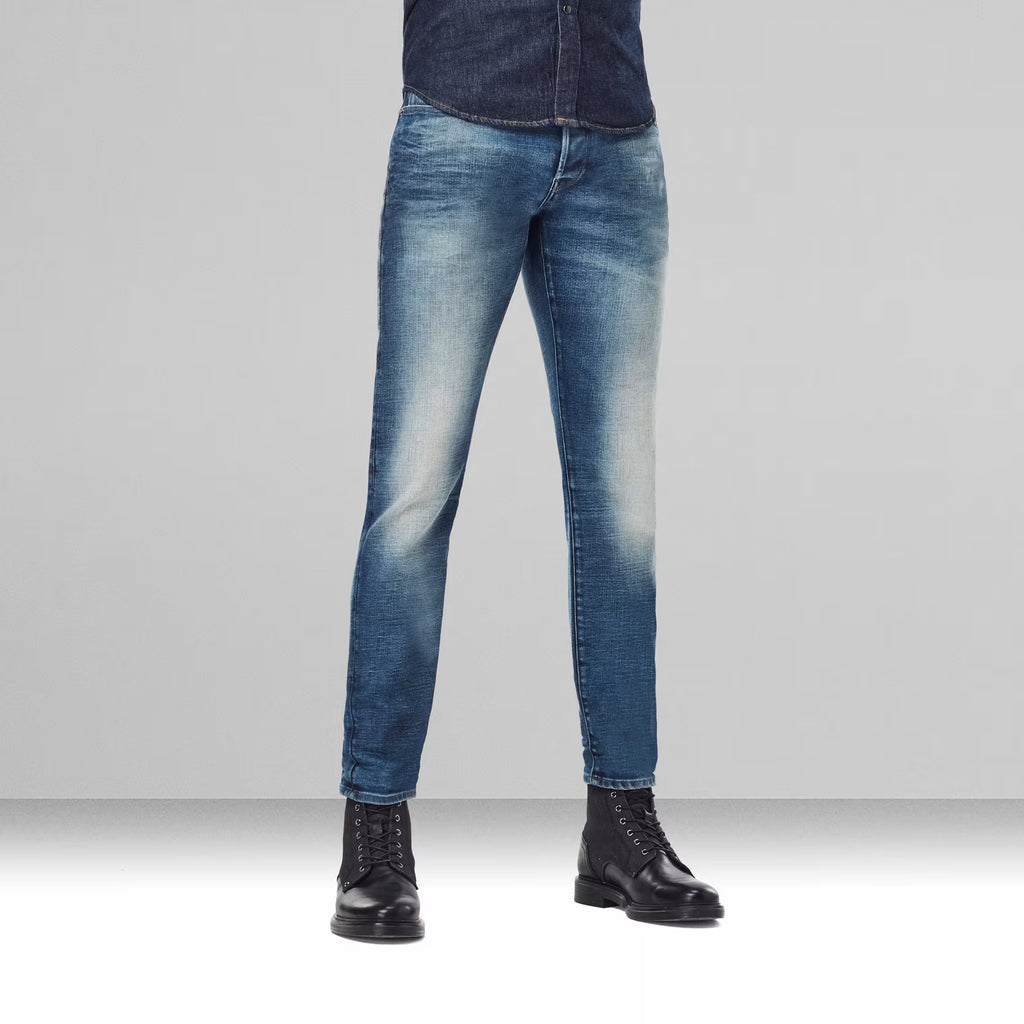 G-STAR RAW 3301 Slim Fit Jeans Bărbați W36/L32 – Faded Clear Sky Original