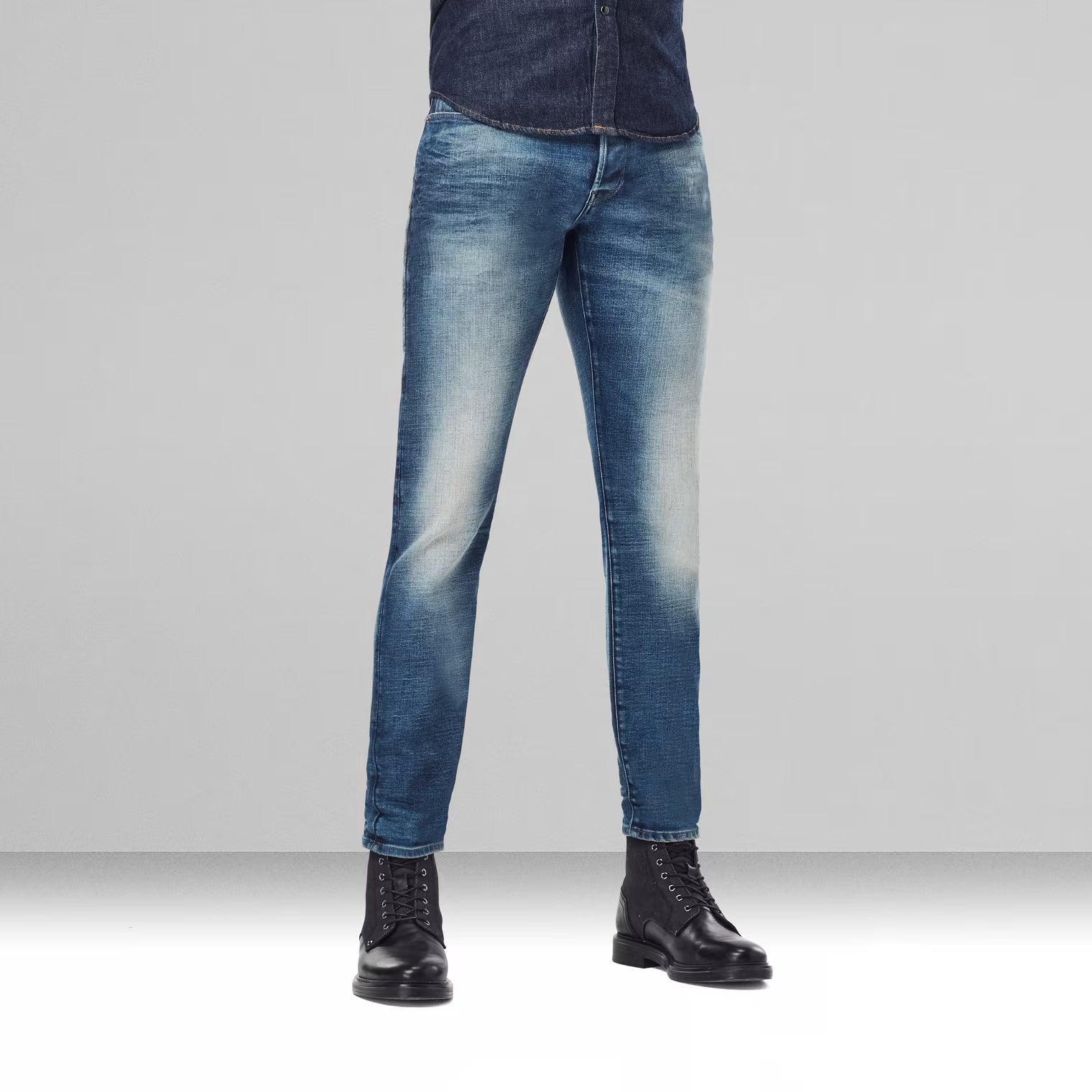 G-STAR RAW 3301 Slim Fit Jeans Bărbați W36/L32 – Faded Clear Sky Original