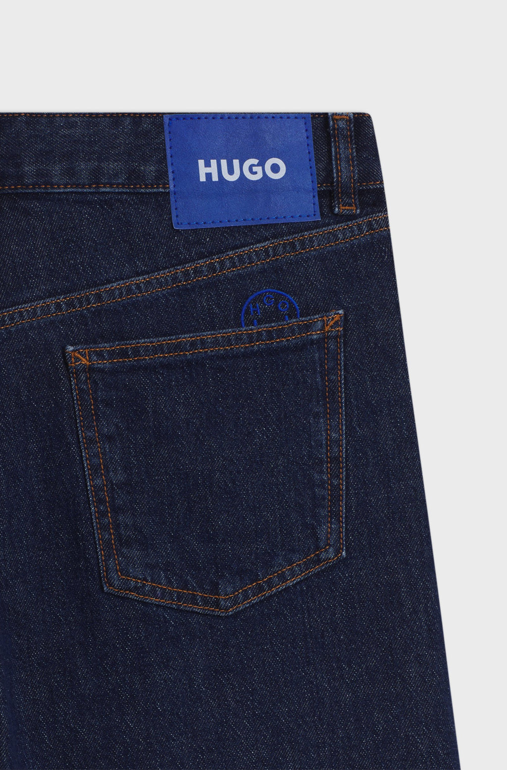 HUGO Blugi Damă Elyah_B Straight Fit Dark Blue Originali