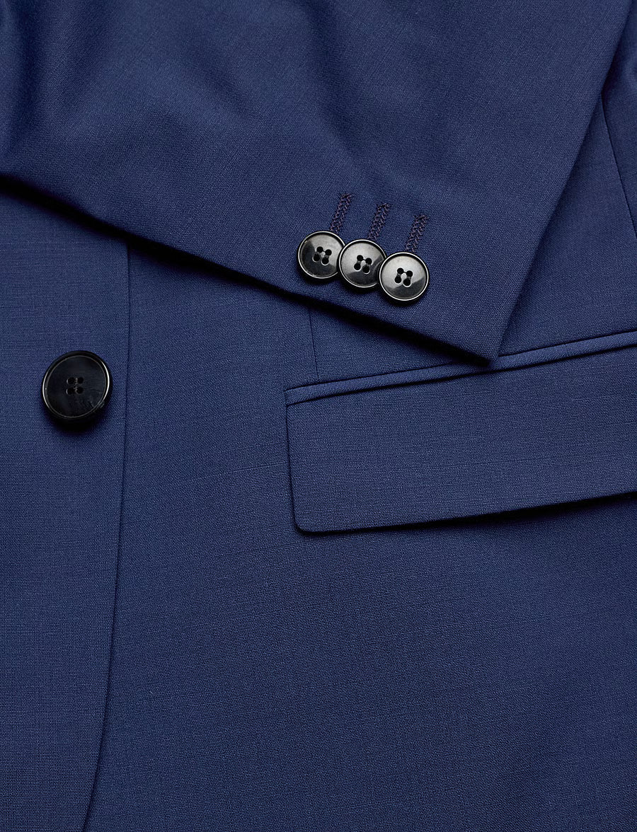 HUGO ArtiM204X Extra Slim Soft Constructed Sacou Bărbați Bleumarin