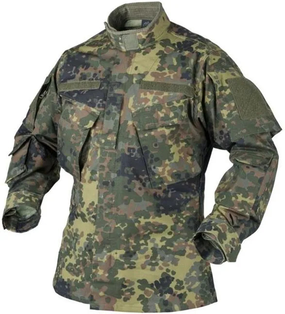 Cămașă tactică bărbați Helikon-Tex CPU PolyCotton Ripstop, camuflaj Flecktarn