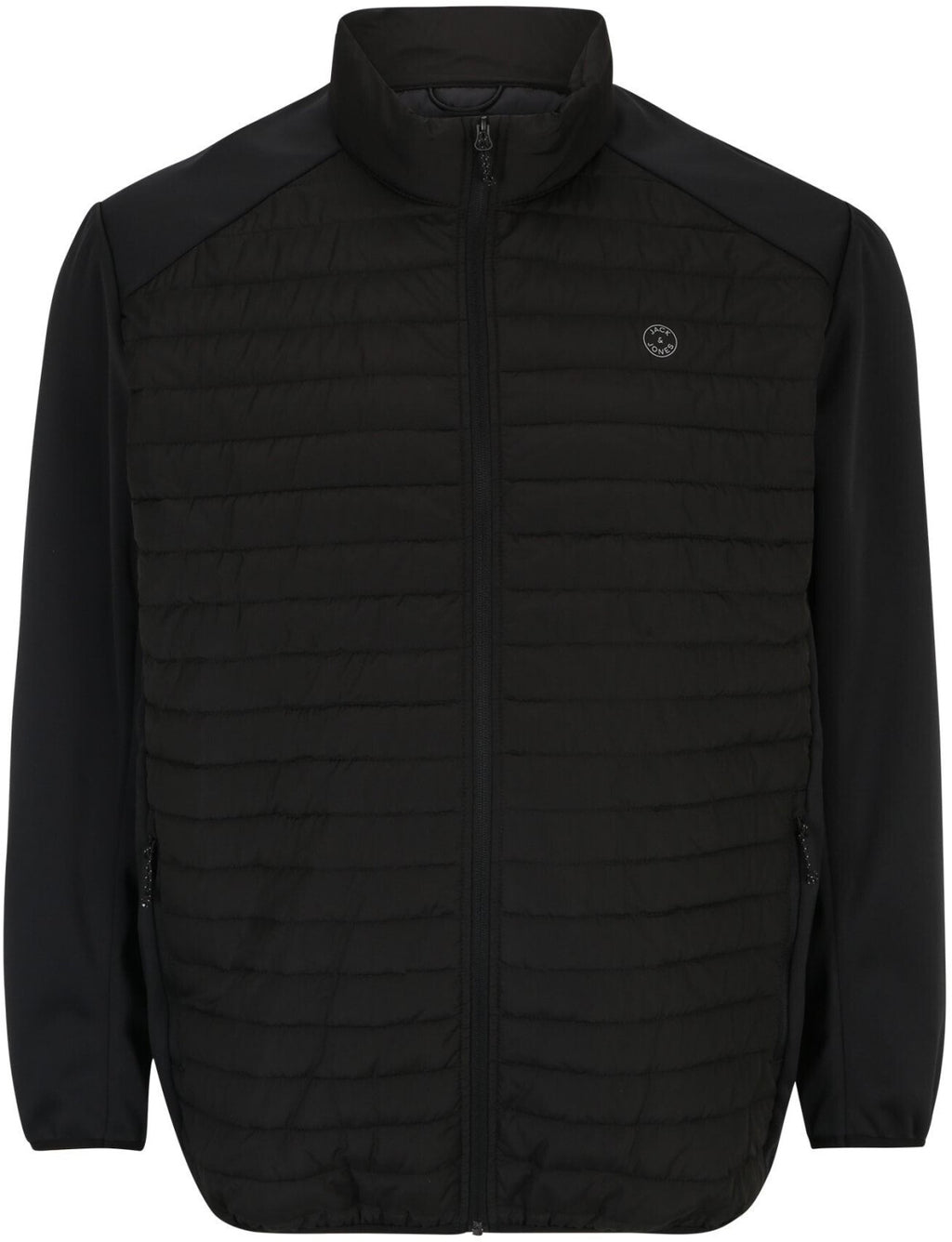 Geacă hibridă JACK & JONES bărbați JJEMULTI Quilted Collar Plus Black