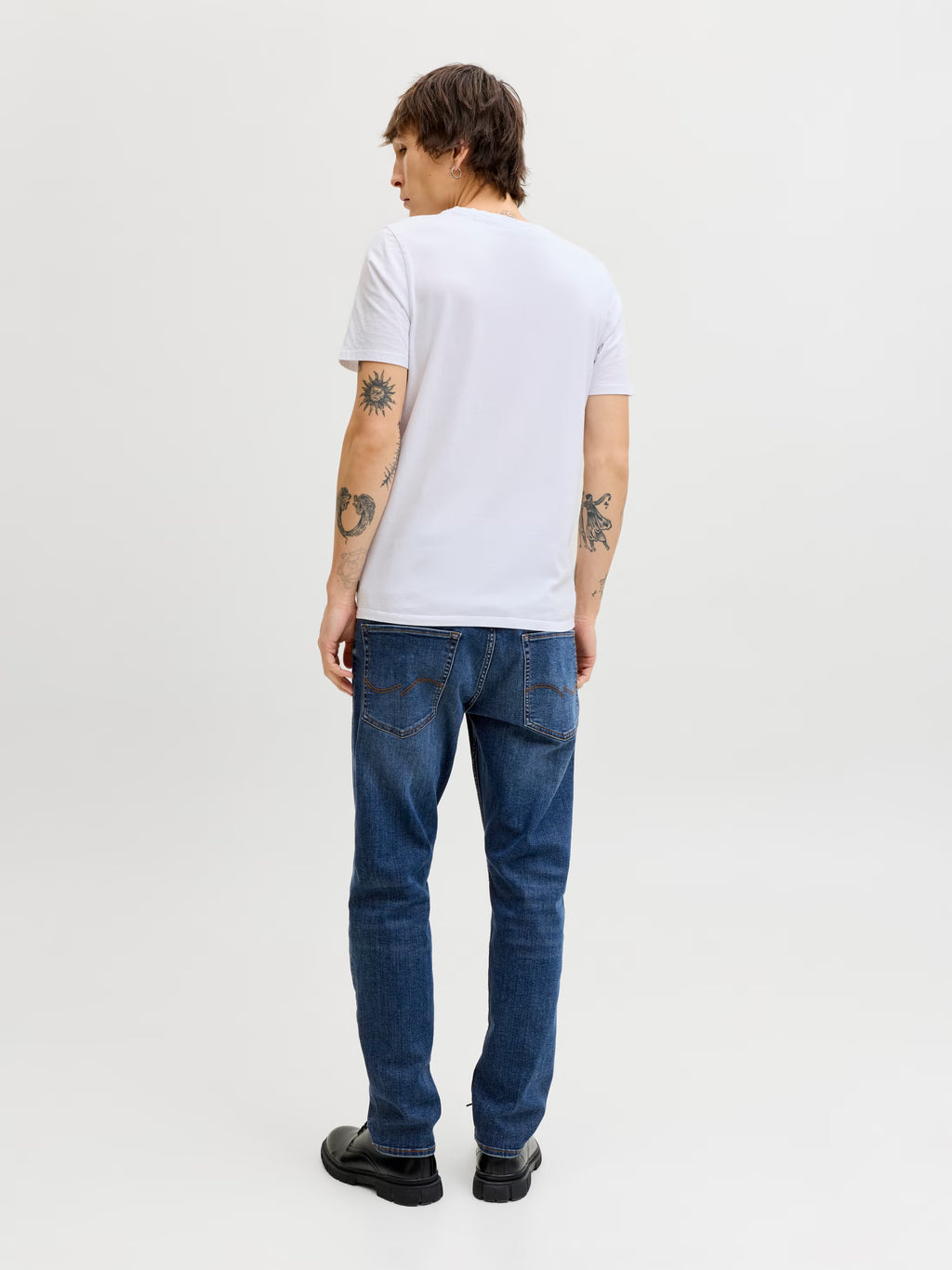 JACK & JONES Jeans JJIMIKE JJORIGINAL AM Tapered Fit Bărbați W31/L34 – Blue Denim Original
