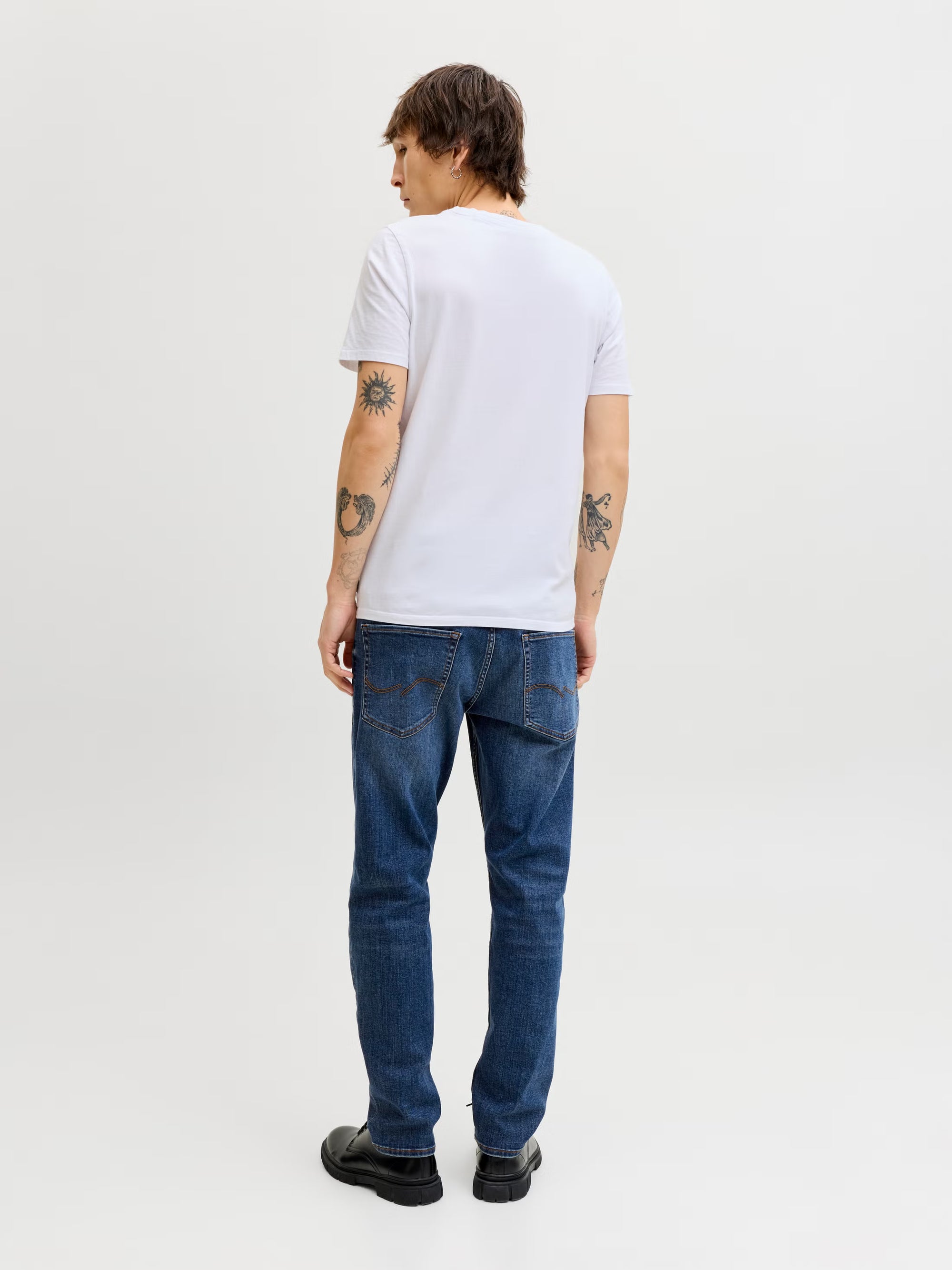 JACK & JONES Jeans JJIMIKE JJORIGINAL AM Tapered Fit Bărbați W31/L34 – Blue Denim Original