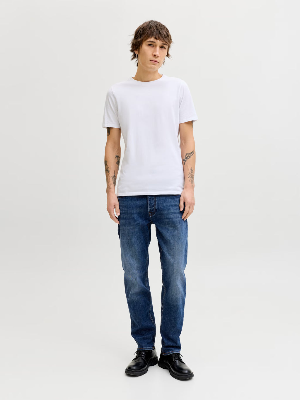 JACK & JONES Jeans JJIMIKE JJORIGINAL AM Tapered Fit Bărbați W31/L34 – Blue Denim Original