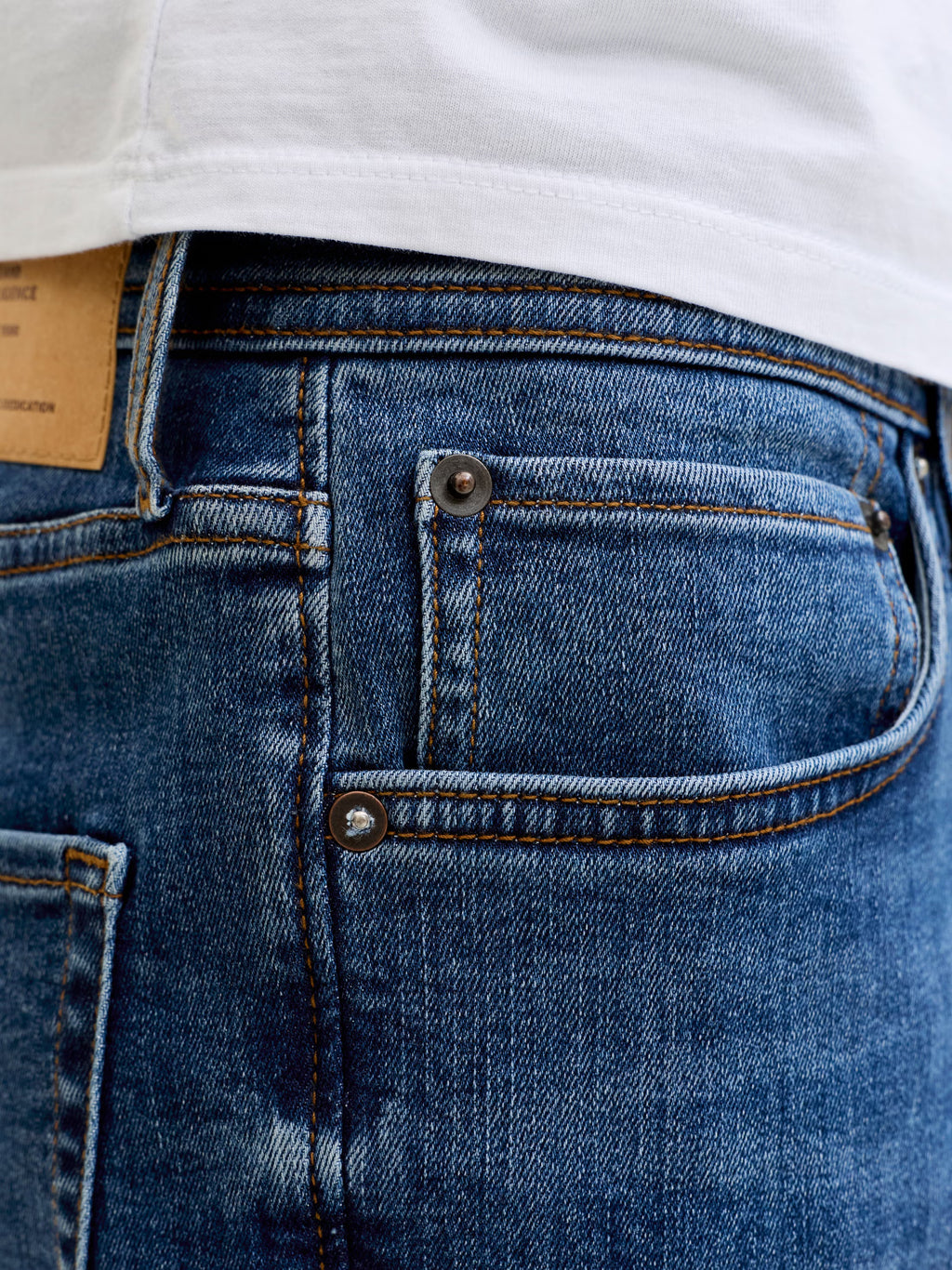 JACK & JONES Jeans JJIMIKE JJORIGINAL AM Tapered Fit Bărbați W31/L34 – Blue Denim Original