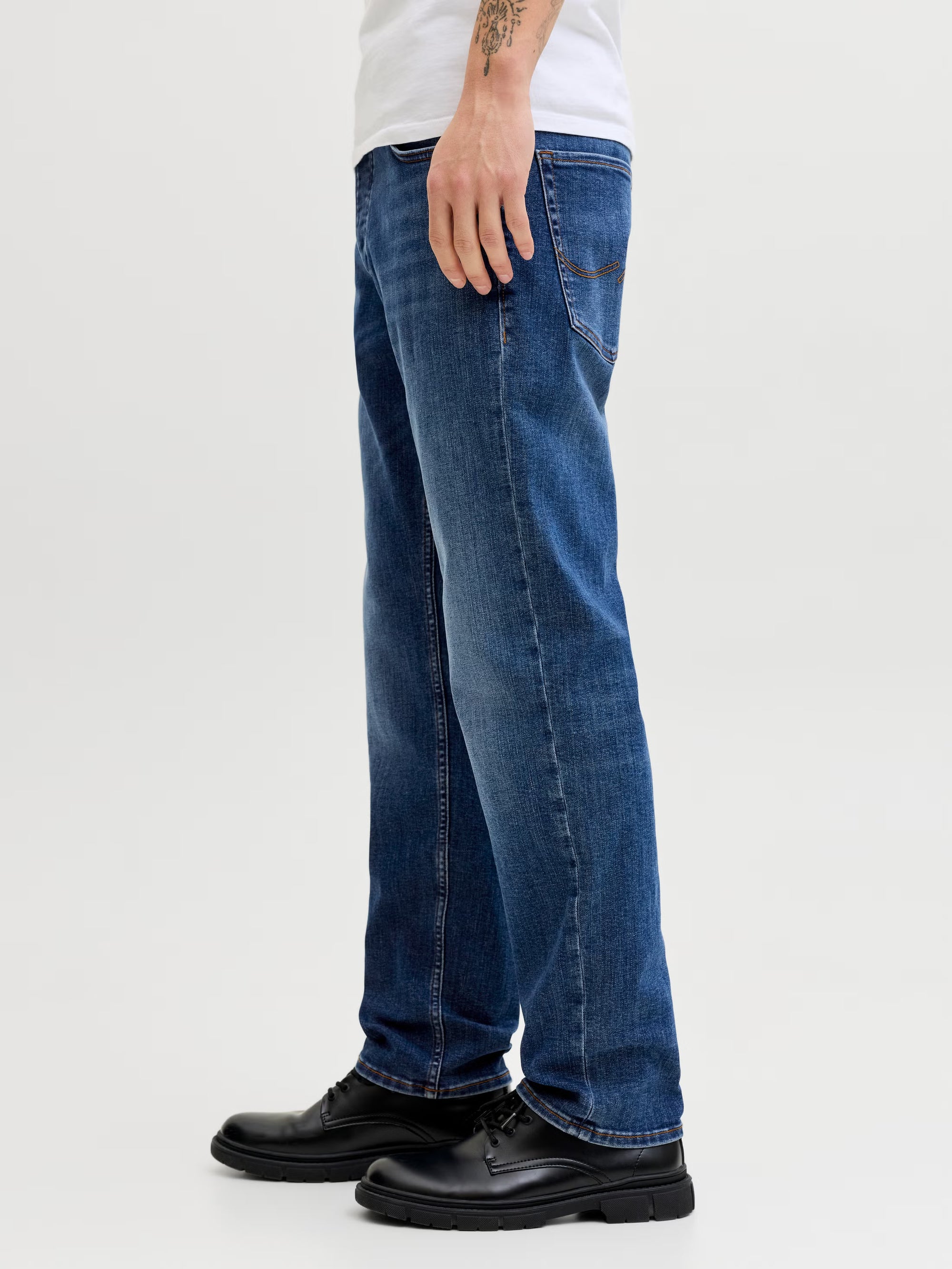 JACK & JONES Jeans JJIMIKE JJORIGINAL AM Tapered Fit Bărbați W31/L34 – Blue Denim Original