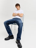 JACK & JONES Jeans JJIMIKE JJORIGINAL AM Tapered Fit Bărbați W31/L34 – Blue Denim Original