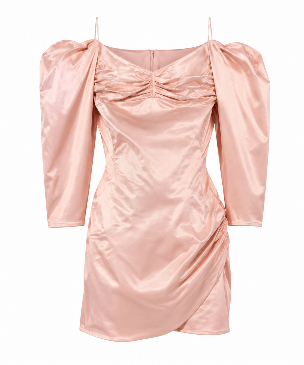Rochie Just Cavalli roz pudrat față