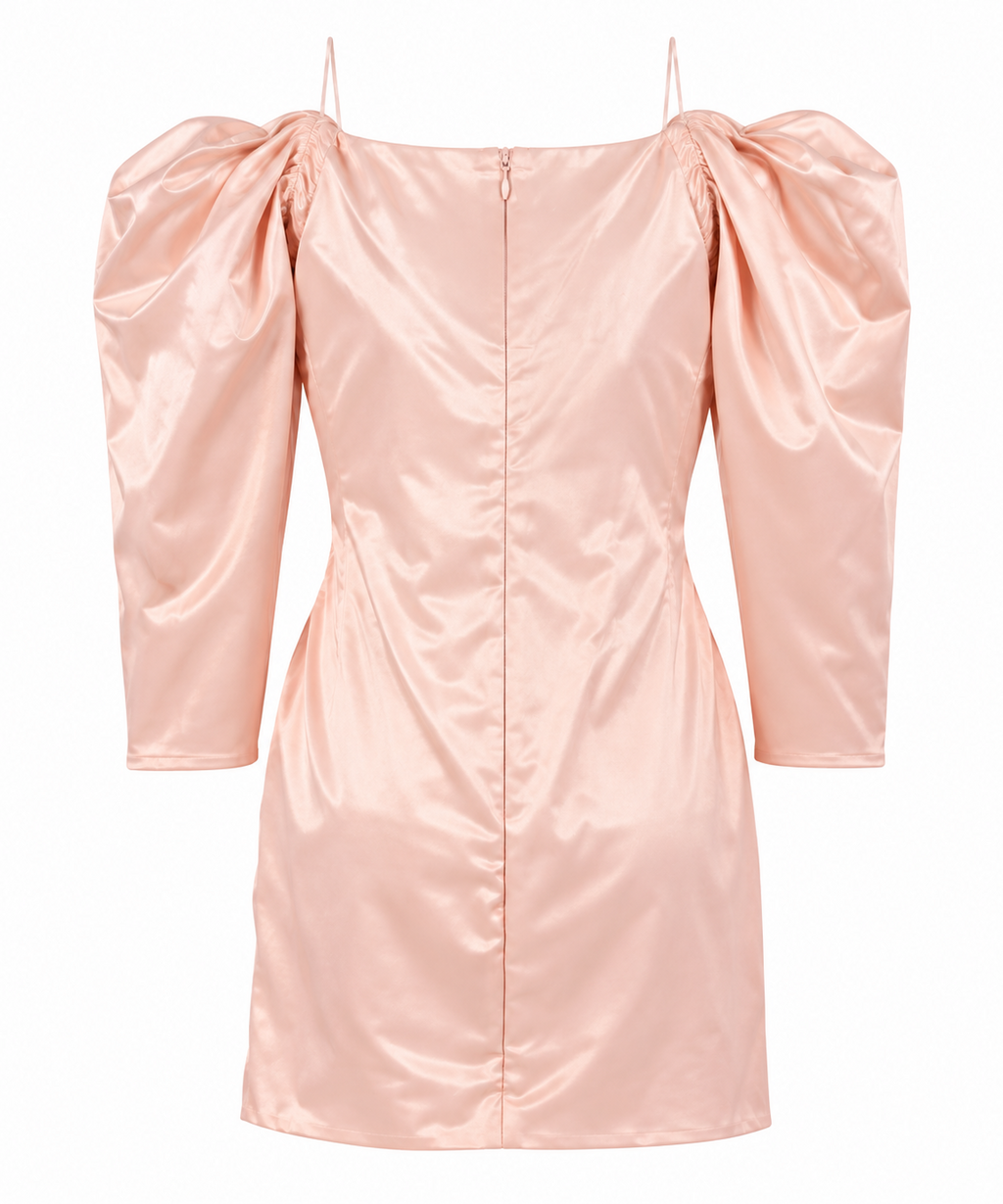 Rochie Just Cavalli roz pudrat spate