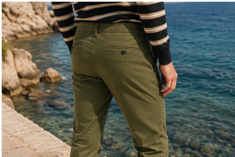 Pantaloni Marc O'Polo Tapered Fit Asher Green