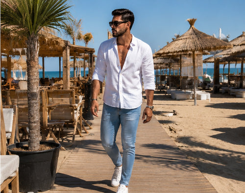 Blugi bărbați JACK & JONES Plus Liam Skinny Fit, Blue Denim