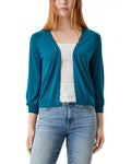 cardigan/jachetă subțire s.Oliver femei cu mâneci 3/4 Ocean Green
