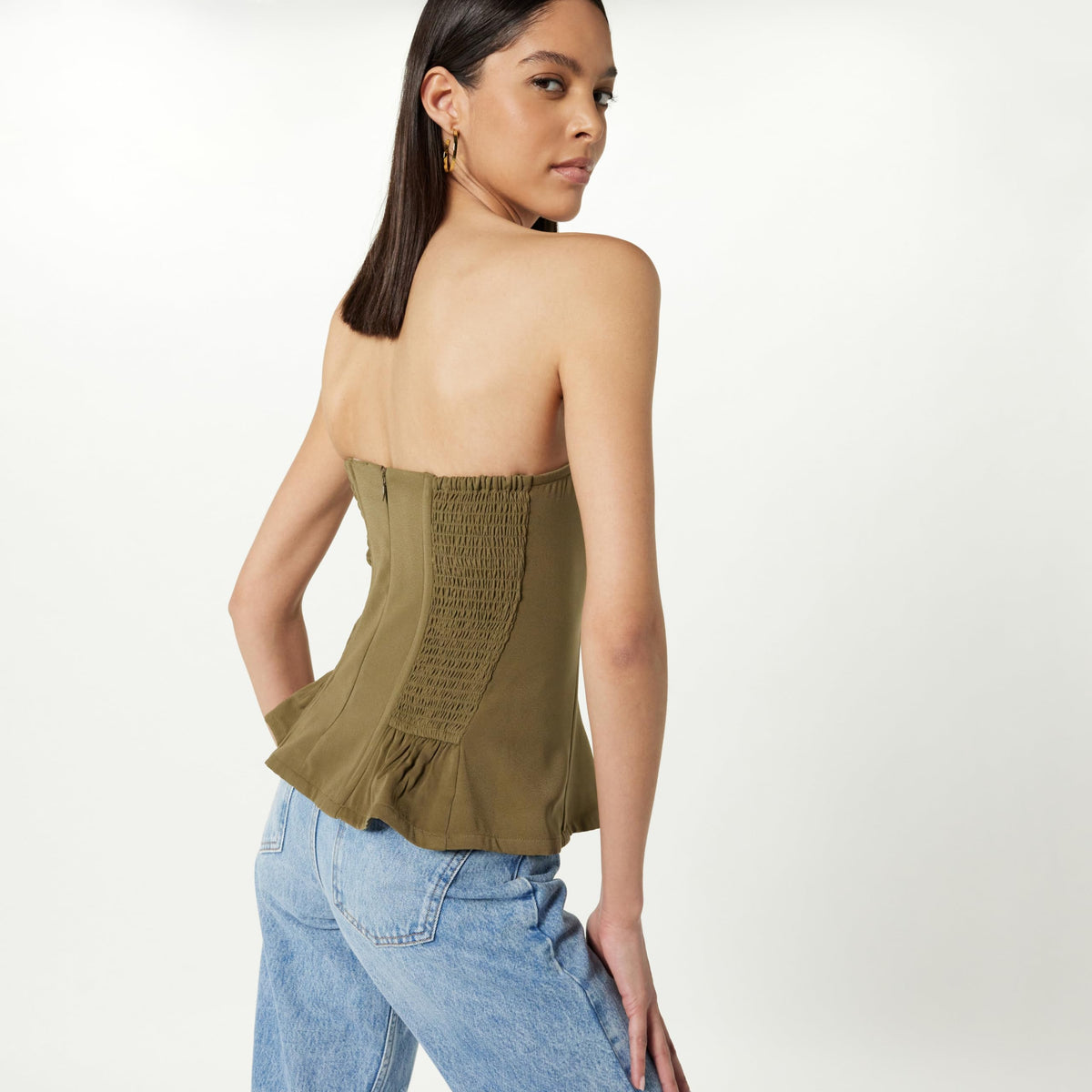 Top The Drop Alejandra Capers Olive - lateral
