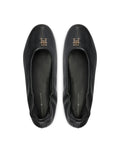 Balerini Tommy Hilfiger damă TH Elevated Elastic Ballerina din piele