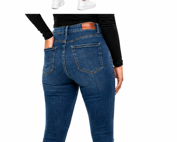 VERO MODA VMSOPHIA HR Skinny Destroy Jeans Damă Medium Blue Denim